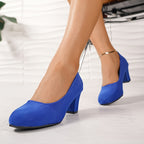 Laure - Wide Toe Heels with Stable Heel for Pain-Free Comfort