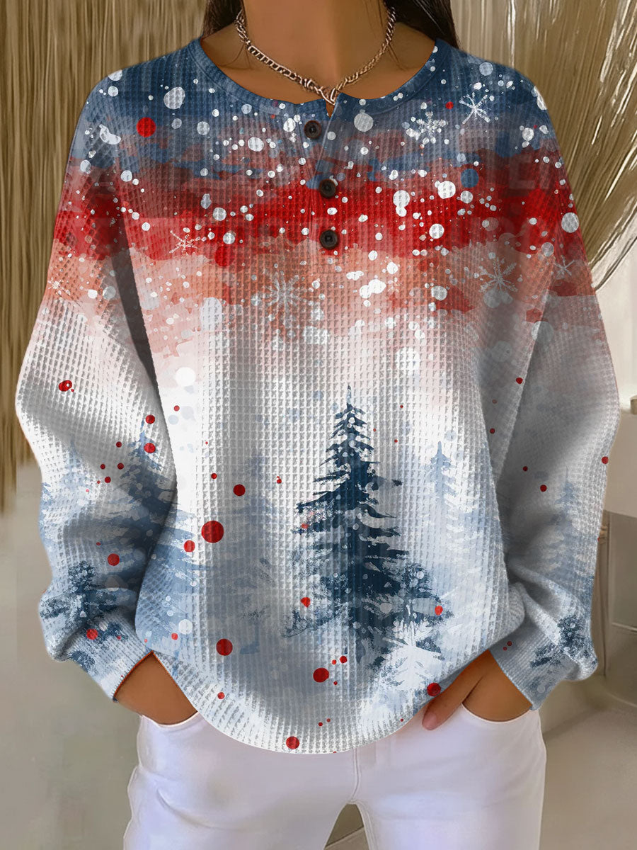 Alva | Christmas Sweater with Soft Tree Pattern