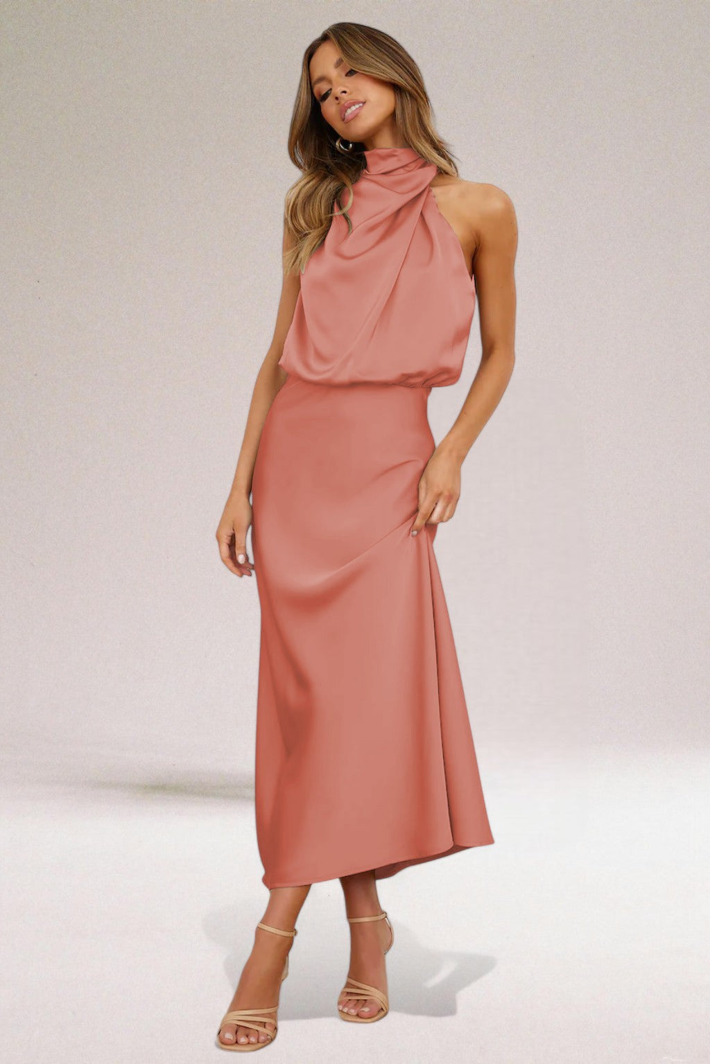 ELARA - Elegant Satin Evening Dress Fenwick Fashion ELARA - Elegant Satin Evening Dress Fenwick Fashion
