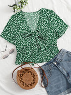 ALTHEA™ – Casual Summer V-Neck Flowy Top