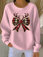 Irene - Christmas Sweater with Bow Motif