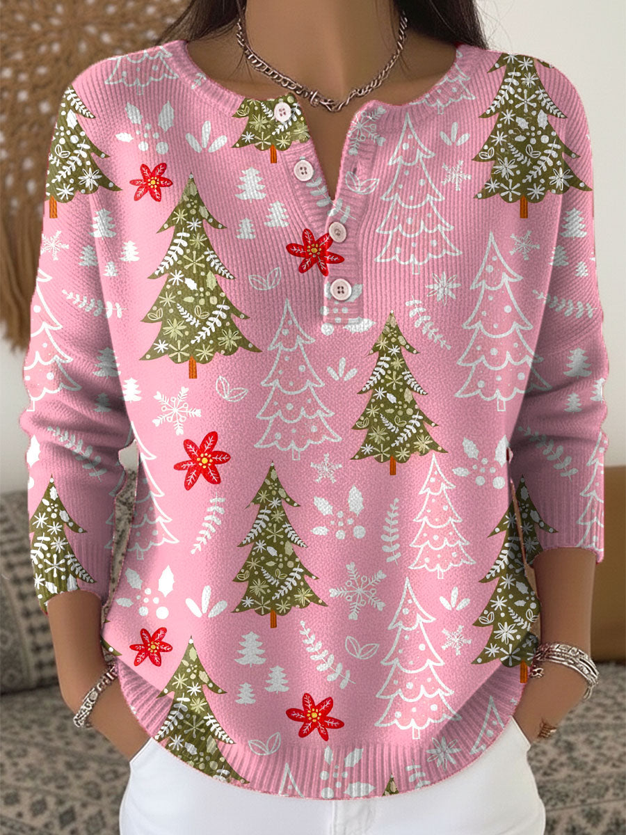 Nerea | Christmas Sweater with Buttons