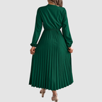 Małgorzata – Lace Dress with V-Neck in A-Line Cut