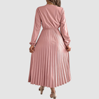 Małgorzata – Lace Dress with V-Neck in A-Line Cut