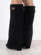 Suede Knee-High Boots Women