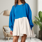 KARIYAH™ - Cozy Loose-Fit Long Sleeve Midi Dress