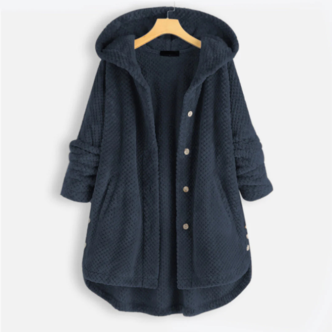 Mina | Button-Up Hooded Jacket
