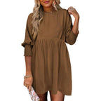 MIRASOL™ – Casual Crew Neck Loose Fit Mini Dress