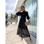 NOA™ – Delicate Lace Midi Dress