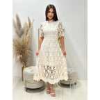 NOA™ – Delicate Lace Midi Dress