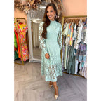 NOA™ – Delicate Lace Midi Dress