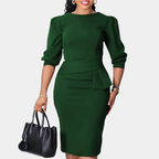 Izabela – Refined Midi Dress with Ruffles