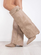 Suede Knee-High Boots Women