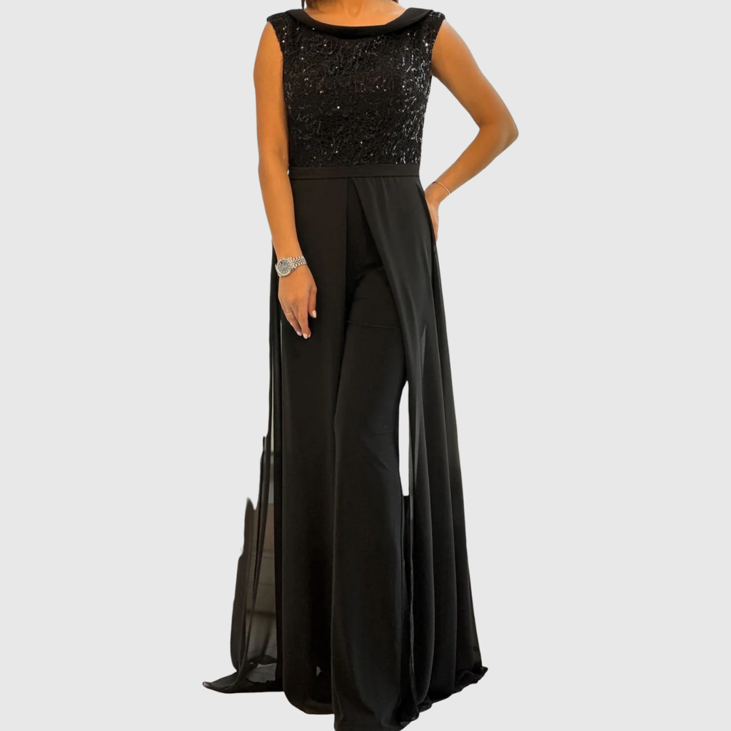 Helena – Stylish Sleeveless Jumpsuit Dress