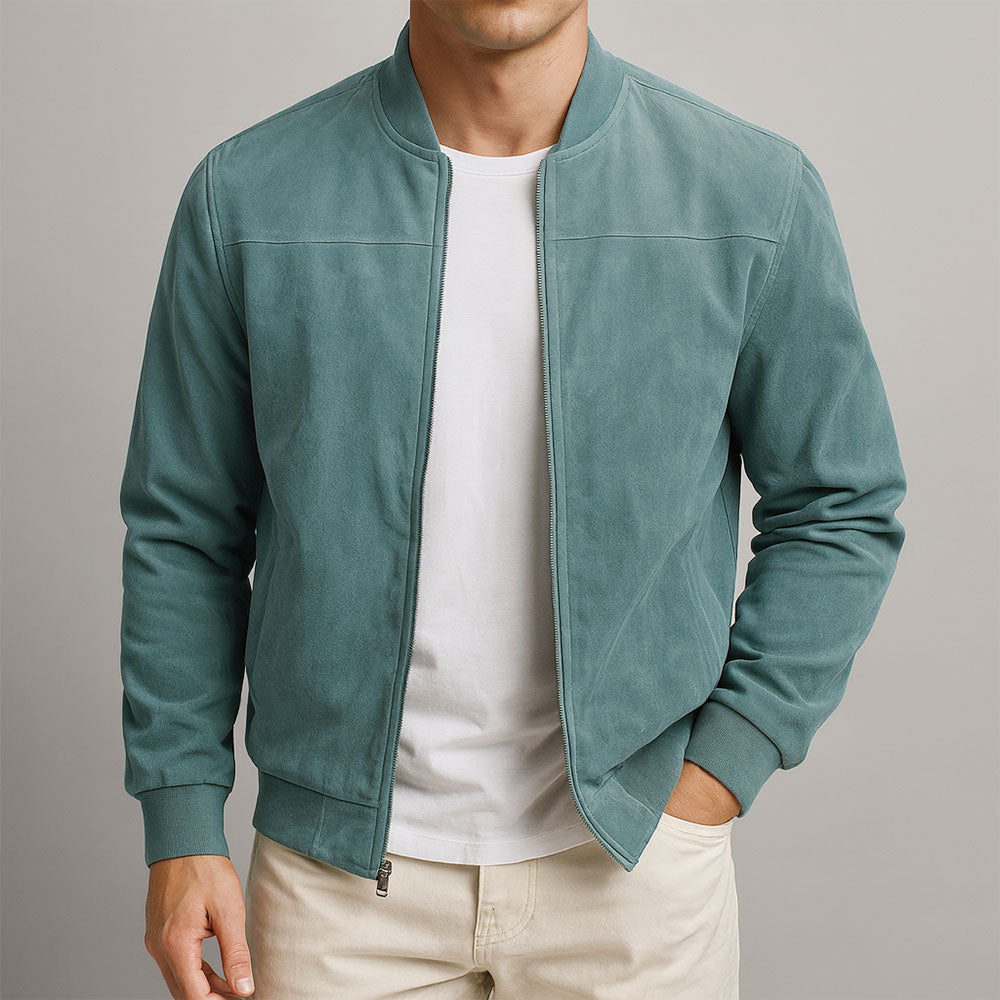 Nash Suede Bomber Jacket
