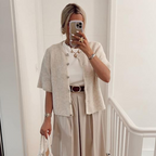 VISAIA™ – Lightweight Short Sleeve Button Down Cardigan