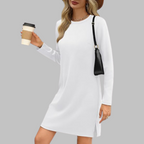 TATLO™ - Casual Long Sleeve Round Neck Mini Dress