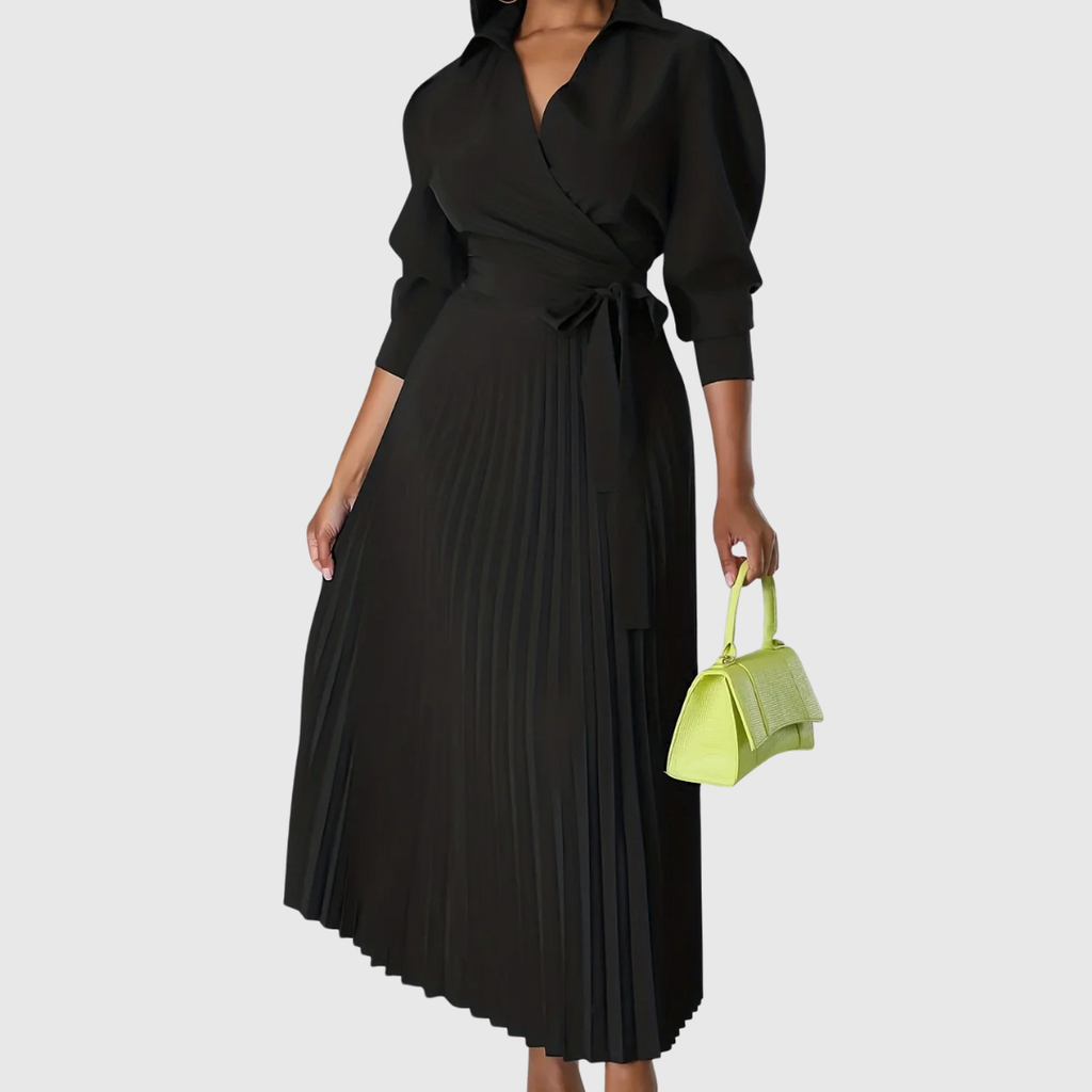 Teresa – Soft Pleated Midi Dress
