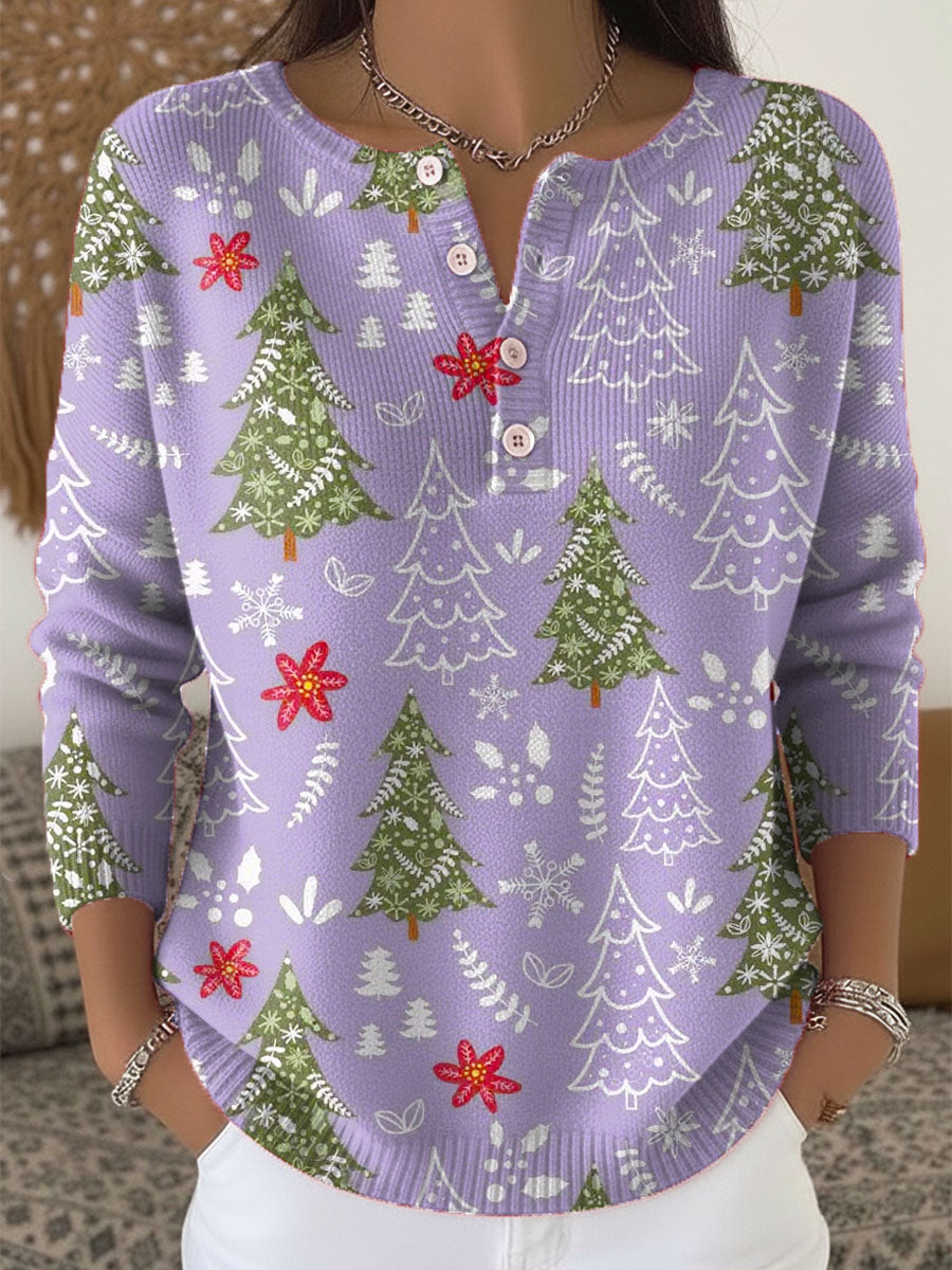 Nerea | Christmas Sweater with Buttons