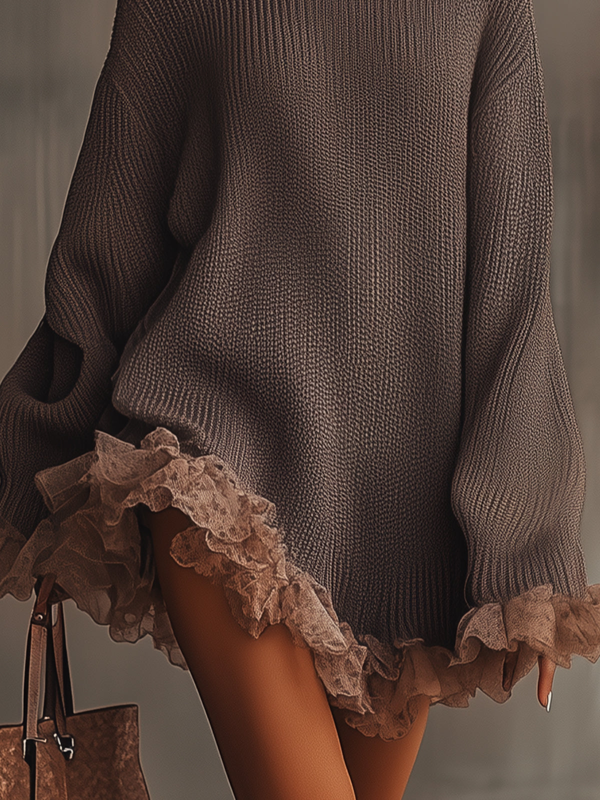 Nina | Knitted Dress with Ruffles