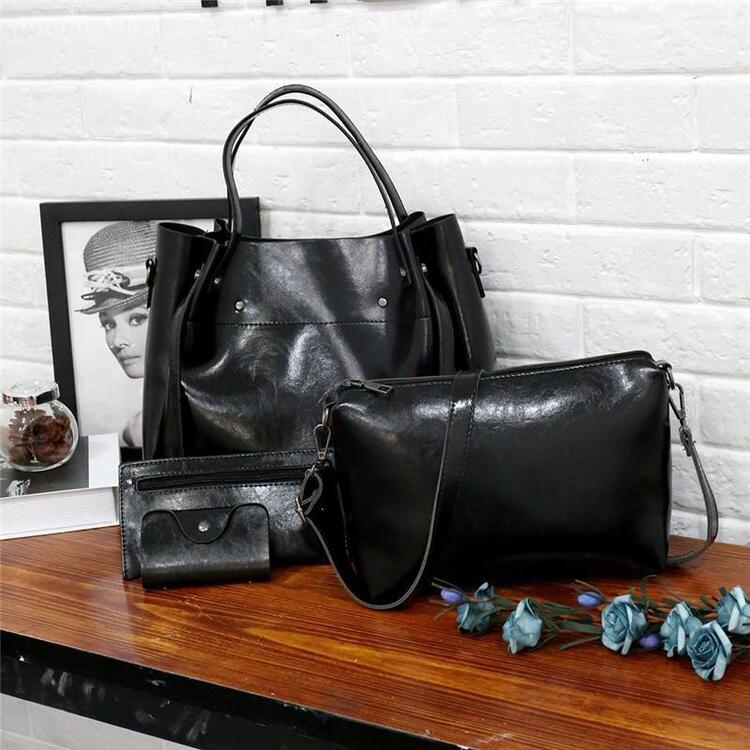 Elin™ | Vintage 4-Piece Leather Bag Set