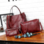 Elin™ | Vintage 4-Piece Leather Bag Set