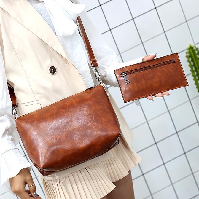 Elin™ | Vintage 4-Piece Leather Bag Set