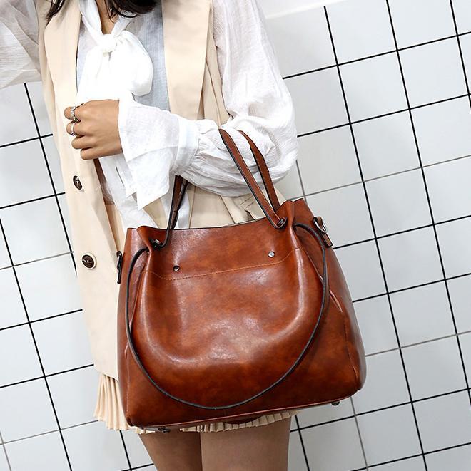 Elin™ | Vintage 4-Piece Leather Bag Set