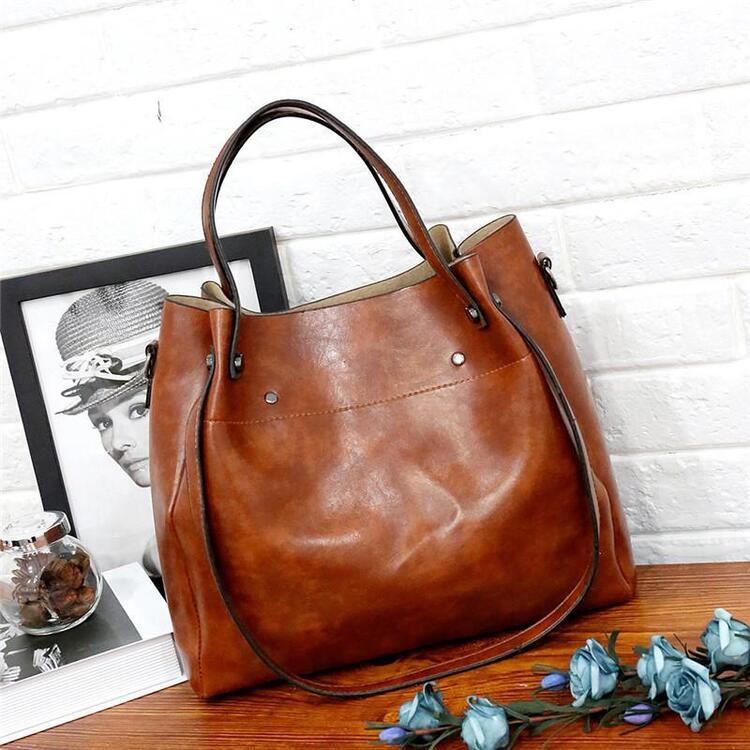 Elin™ | Vintage 4-Piece Leather Bag Set