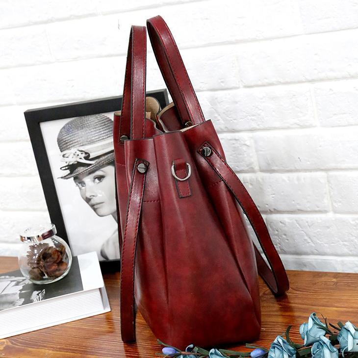 Elin™ | Vintage 4-Piece Leather Bag Set