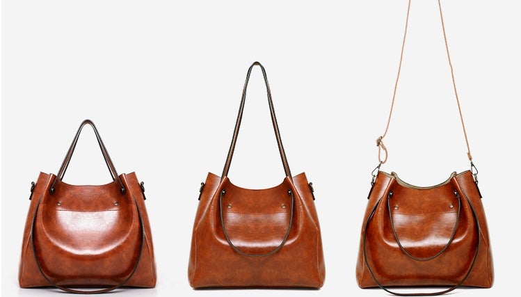 Elin™ | Vintage 4-Piece Leather Bag Set