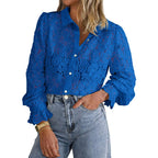 ILAW™ - Chic Long Sleeve Button Down Blouse