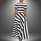 Elżbieta – Light and Airy Striped Dress