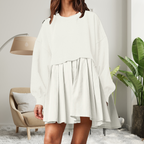 KARIYAH™ - Cozy Loose-Fit Long Sleeve Midi Dress