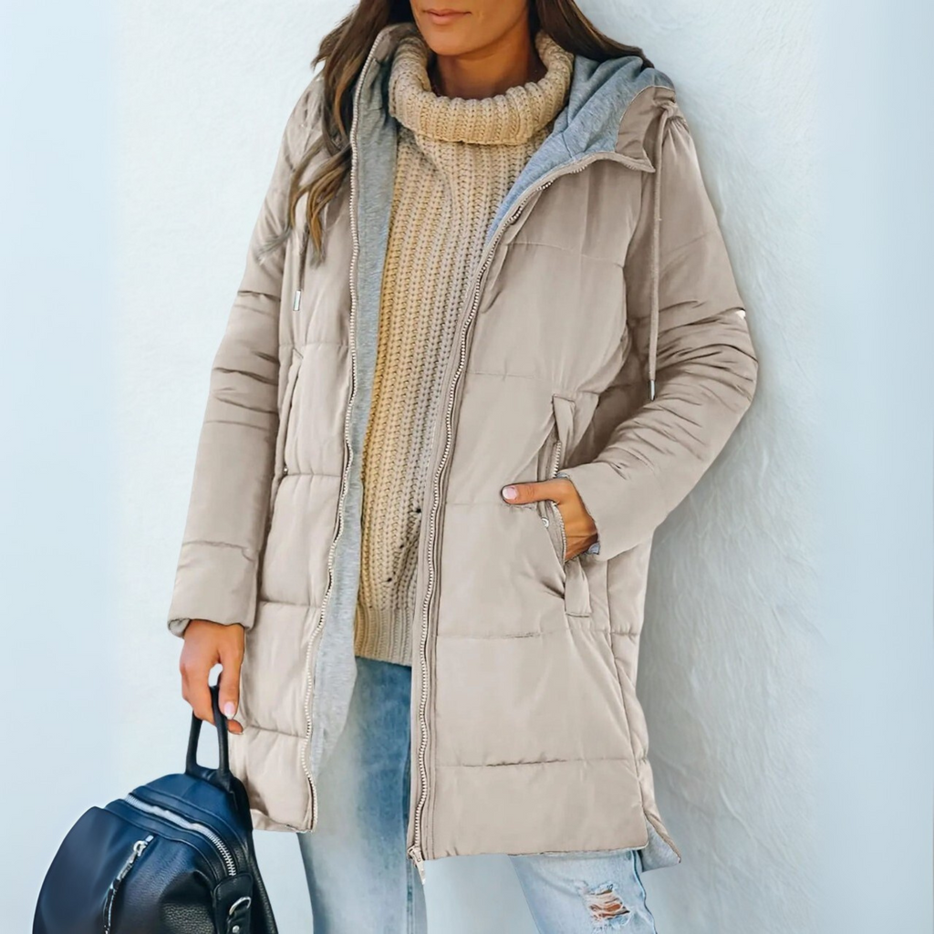 Karina | Lightweight Winter Down Jacket with Hood