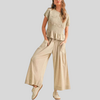 HEATH™ - Casual Top and Wide-Leg Pants Lounge Set
