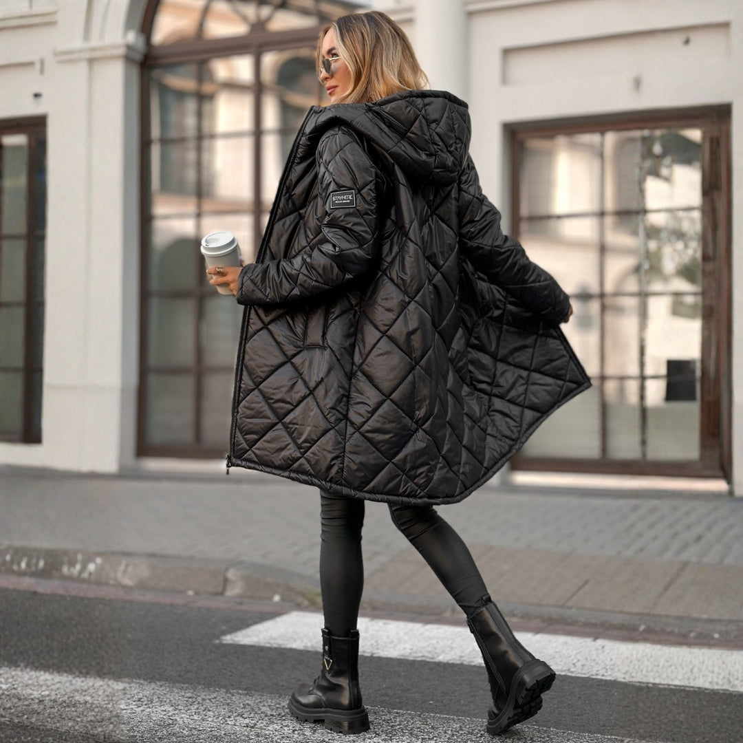 Anna | Quilted Winter Coat with Hood