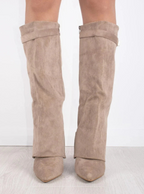 Suede Knee-High Boots Women