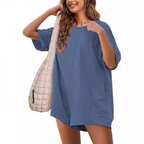 DULCINEA™ - Comfort Tee-Style Short Romper