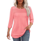 TESSARA™ – Casual Pleated Front Spring Top