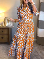 ALYANA™ - Chain Link Midi Dress