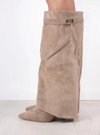 Suede Knee-High Boots Women