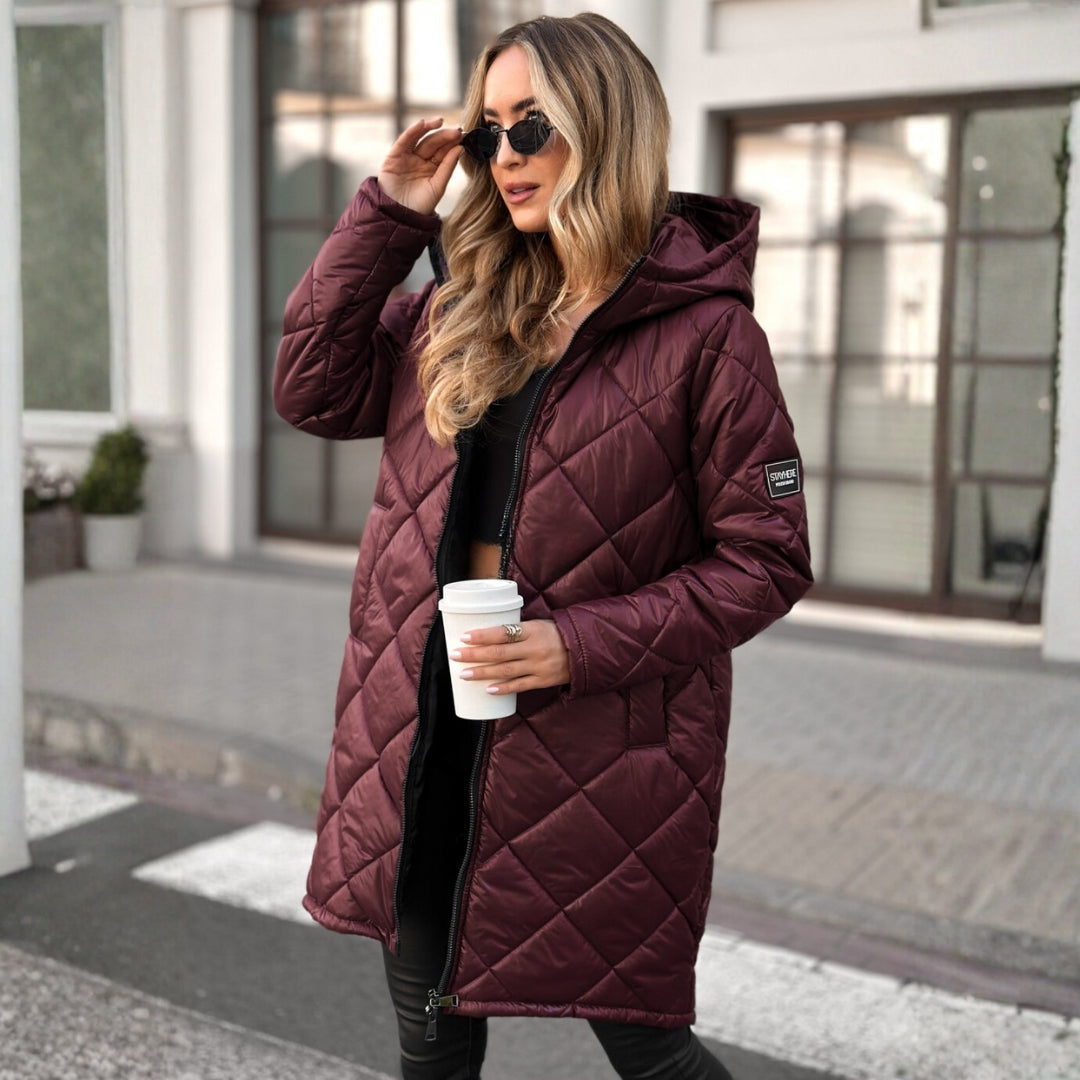 Anna | Quilted Winter Coat with Hood