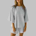 TIYA™ - Casual Top and Shorts Lounge Set