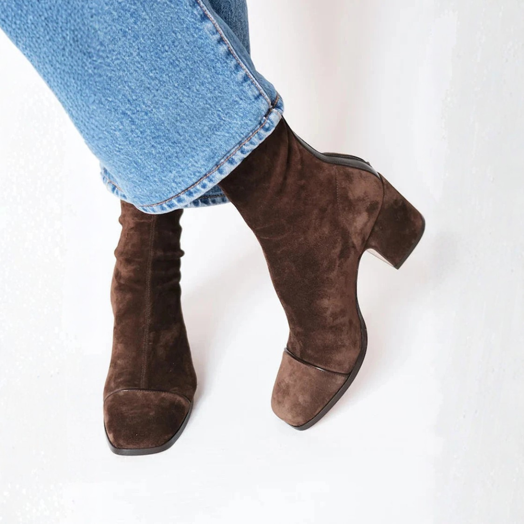 Isaline - Elegant Ankle Boots with Square Heels
