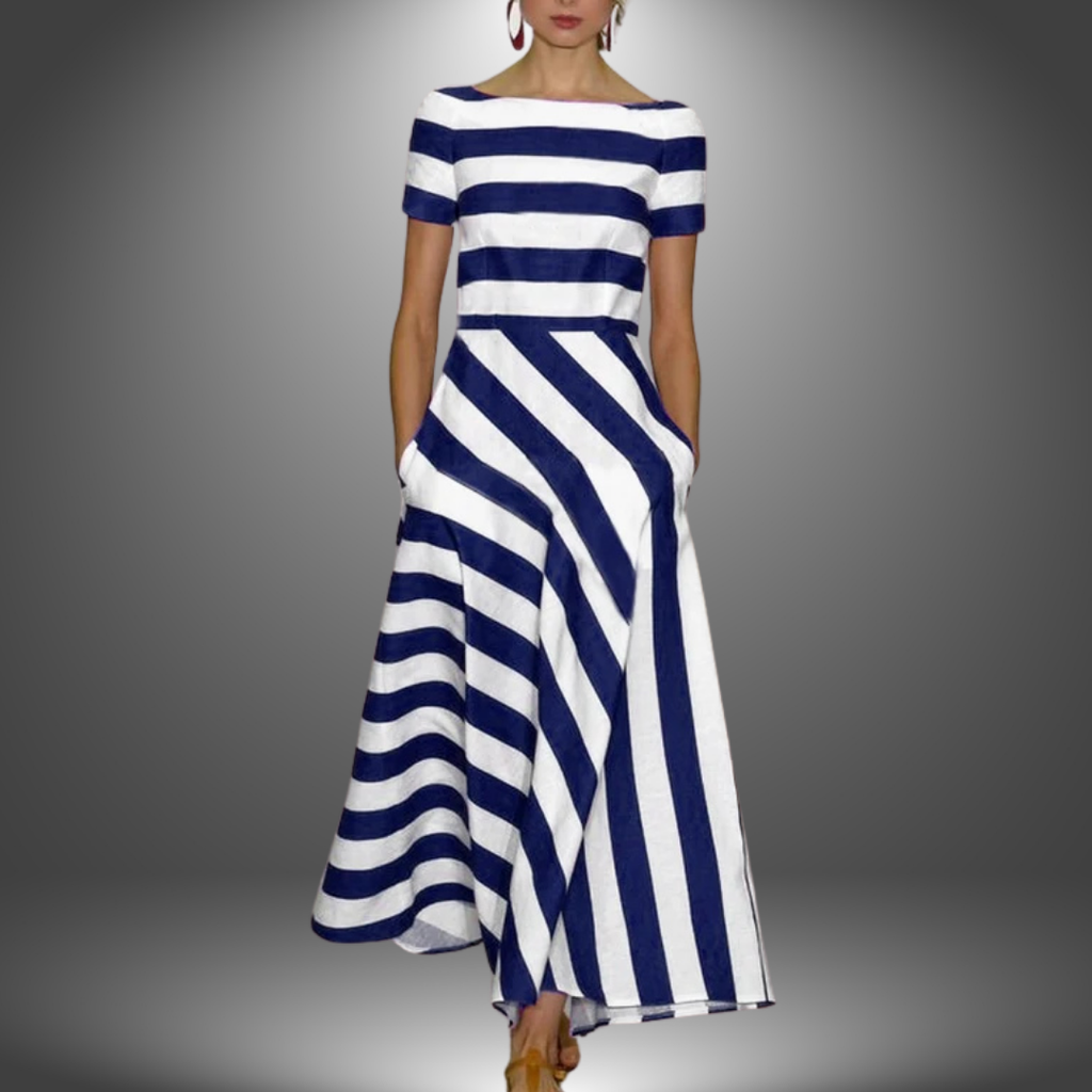 Elżbieta – Light and Airy Striped Dress