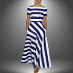 Elżbieta – Light and Airy Striped Dress