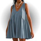 GARNETH™ – Casual Summer Sleeveless V-Neck Mini Dress