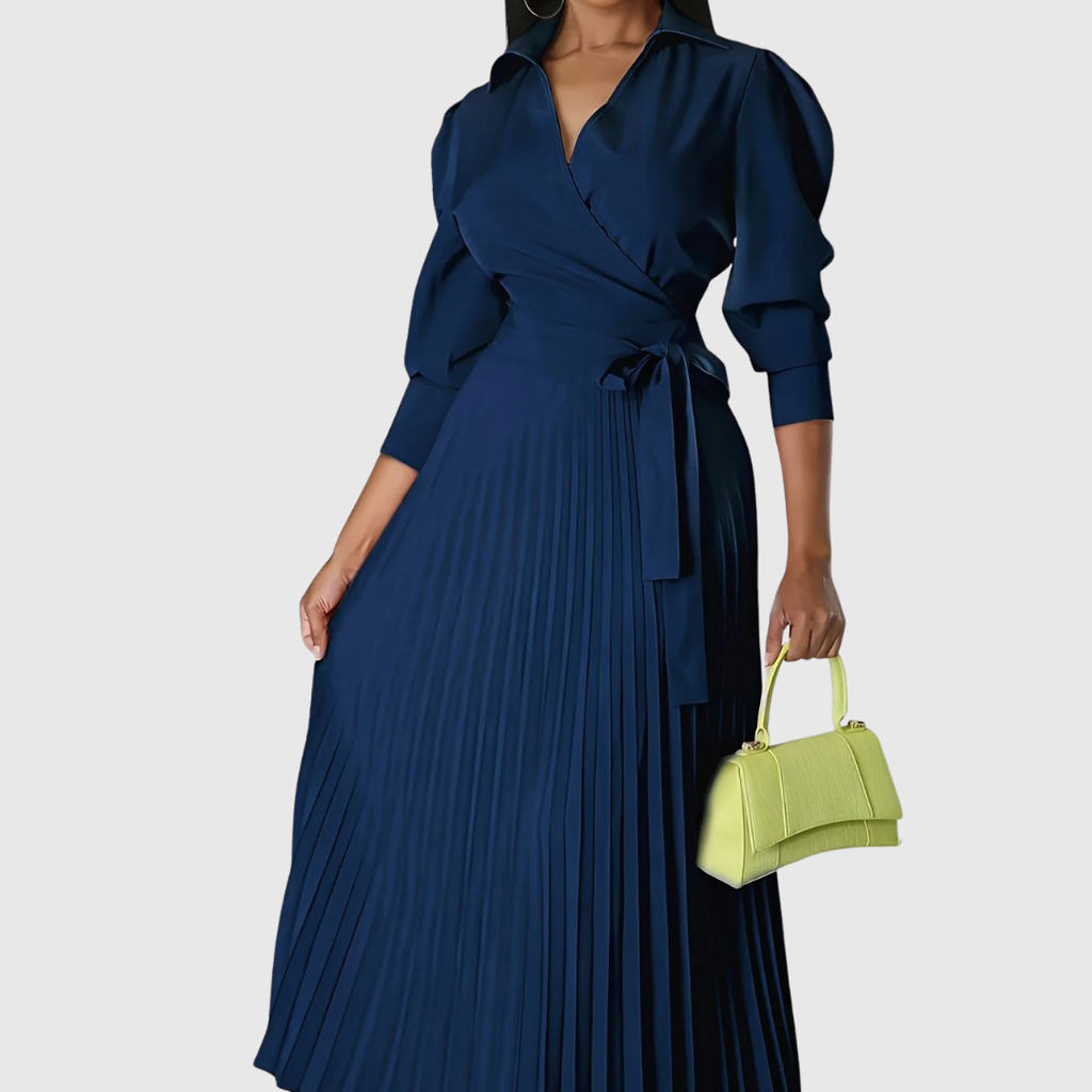 Teresa – Soft Pleated Midi Dress
