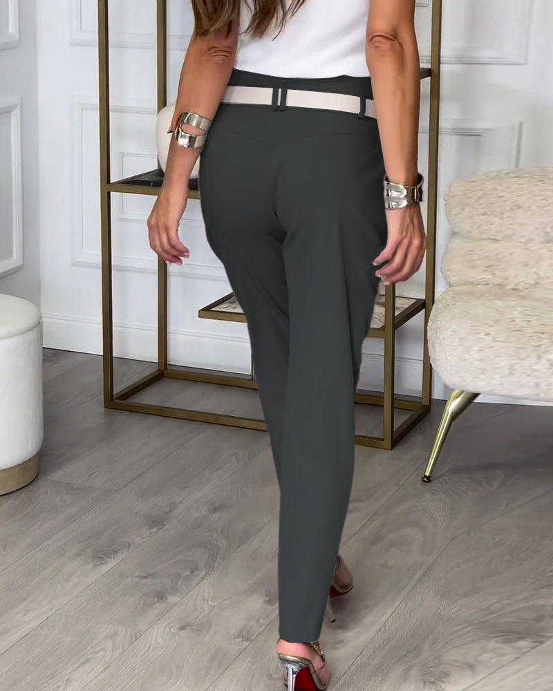 EMILIA™ - High-Waist Pants + Free Belt